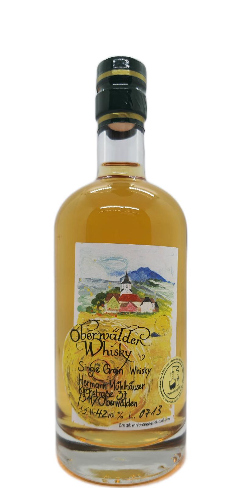 Landbrennerei Mühlhäuser Oberwälder Whisky