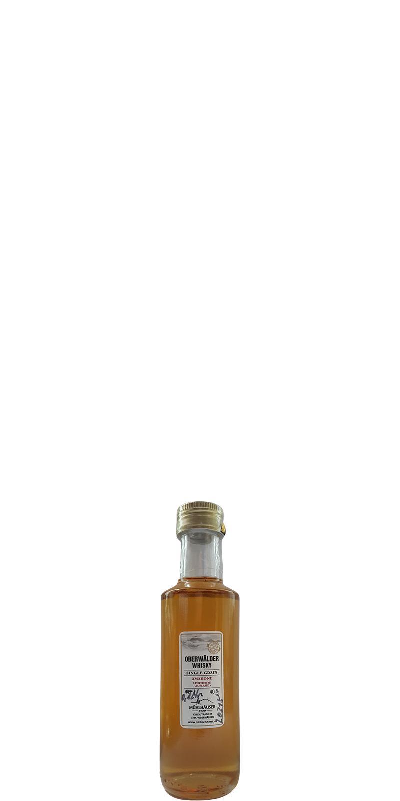 Landbrennerei Mühlhäuser Oberwälder Whisky  Amarone