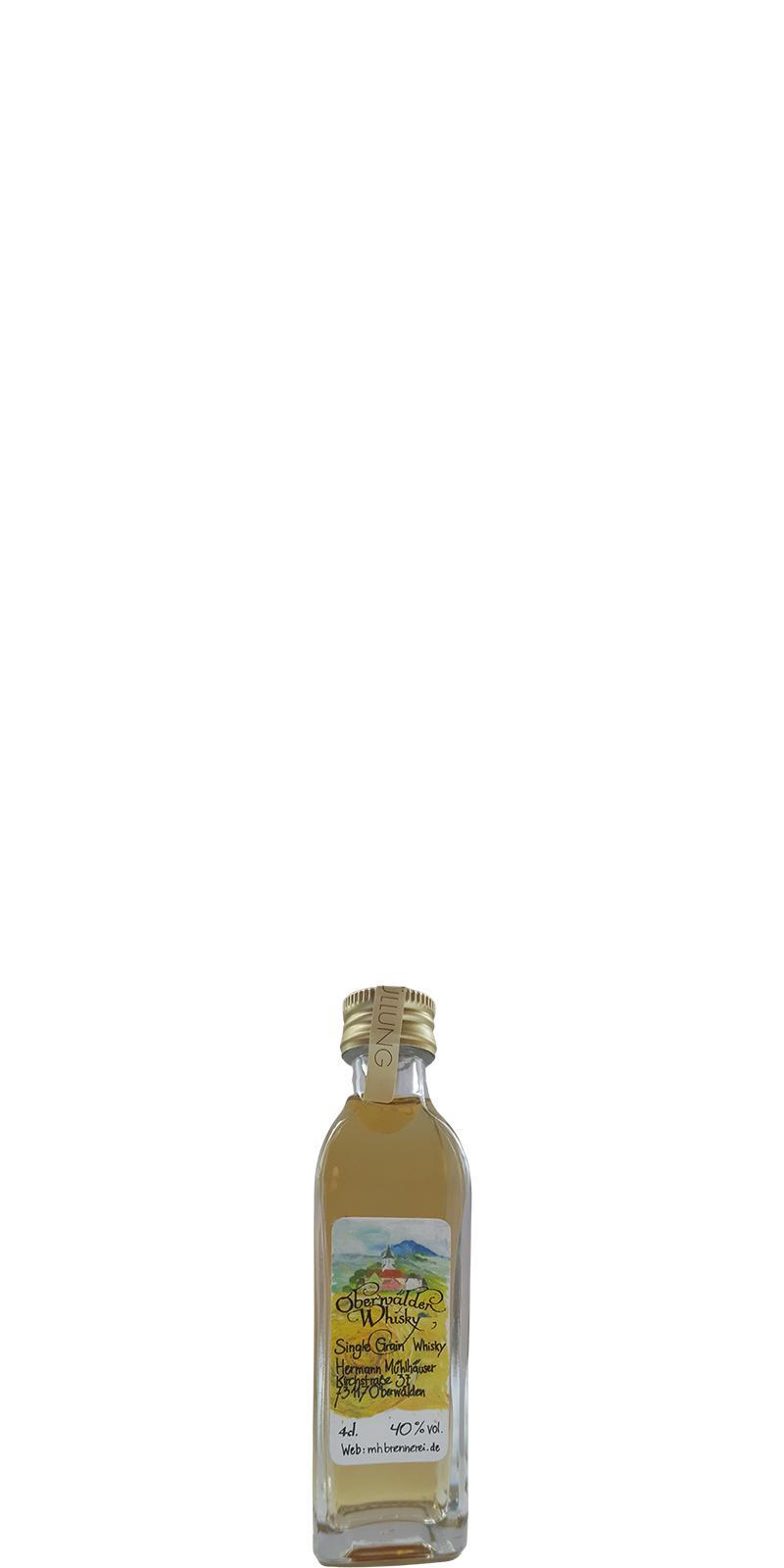 Landbrennerei Mühlhäuser Oberwälder Whisky  Single Grain