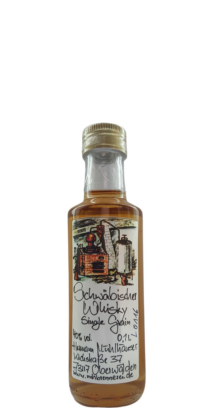 Landbrennerei Mühlhäuser Schwäbischer Whisky  Single Grain