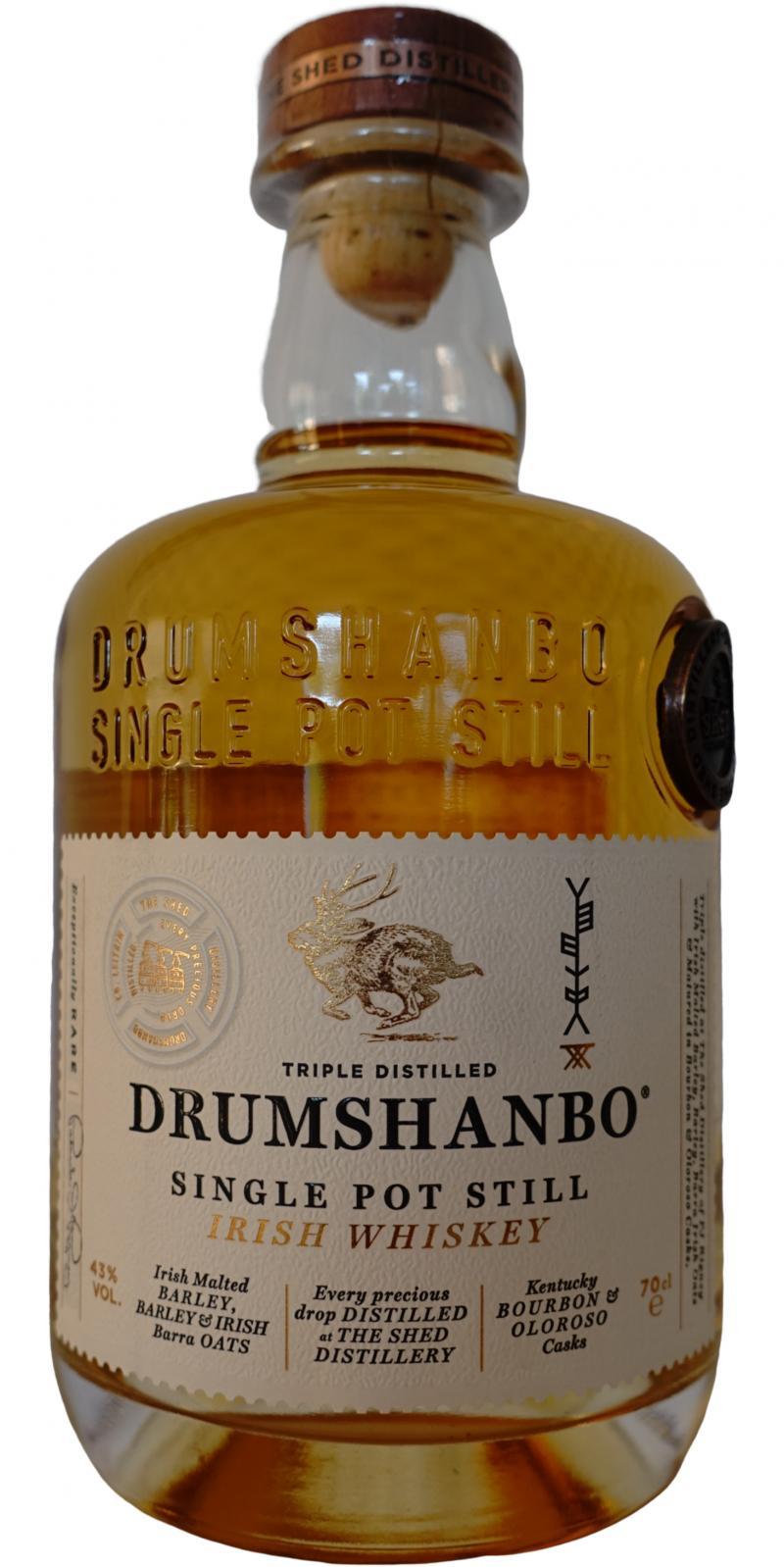 Drumshanbo Single Pot Still Irish Whiskey  Small Batch