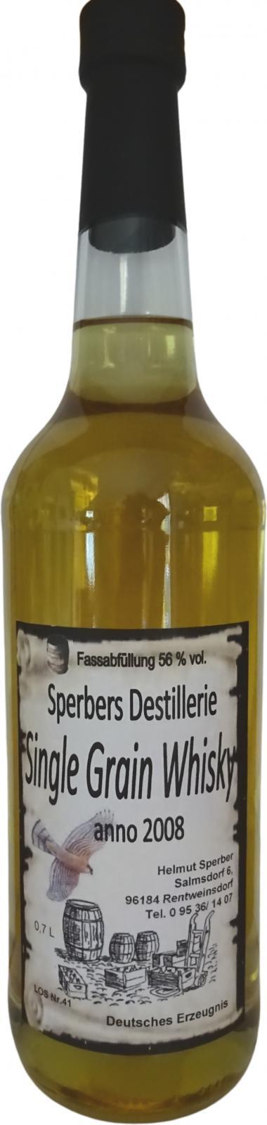 Sperbers 2008  Single Grain Whisky