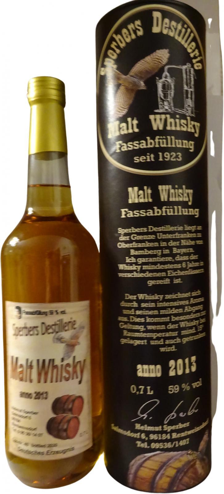 Sperbers 2013  Malt Whisky