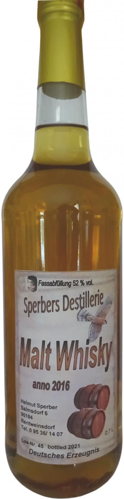 Sperbers 2016  Malt Whisky