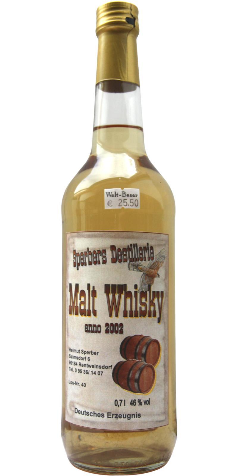 Sperbers 2002  Single Malt