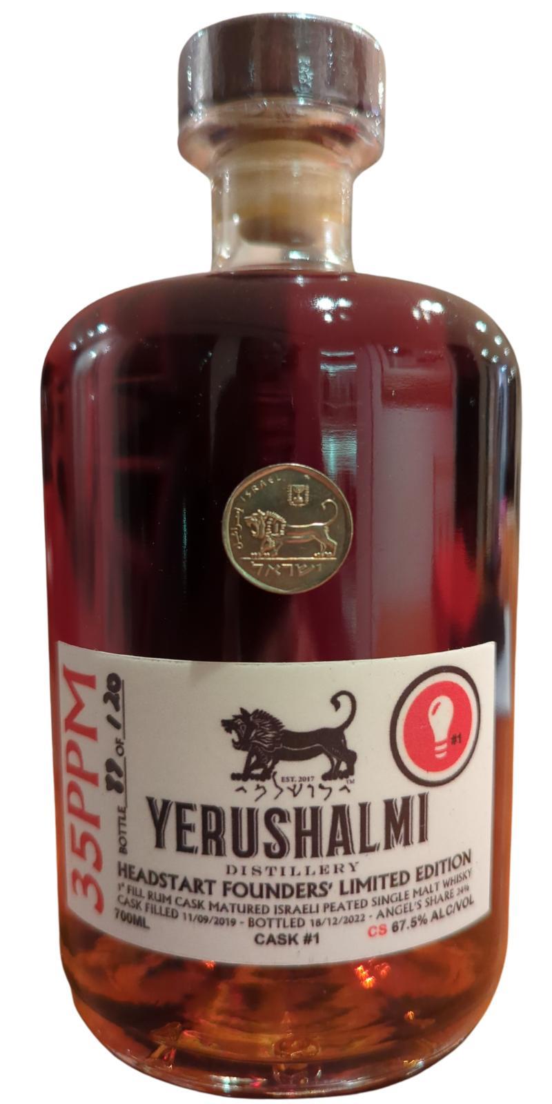 Yerushalmi 2019  Headstart Founders Limited Edition