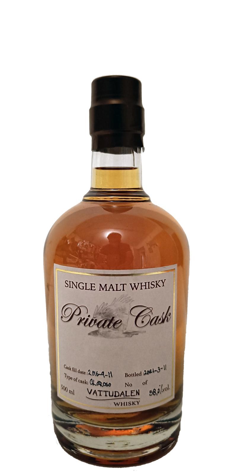 Vattudalen 2016  Private Cask