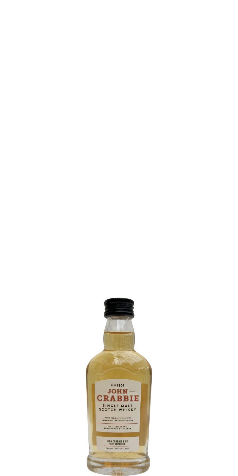John Crabbie & Co. Single Malt Scotch Whisky  Miniature