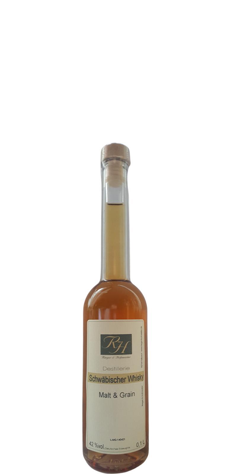 Rieger und Hofmeister Schwäbischer Whisky  Malt & Grain