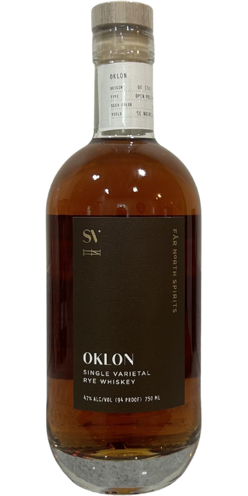 Oklon 2023  Single Varietal Rye Whiskey