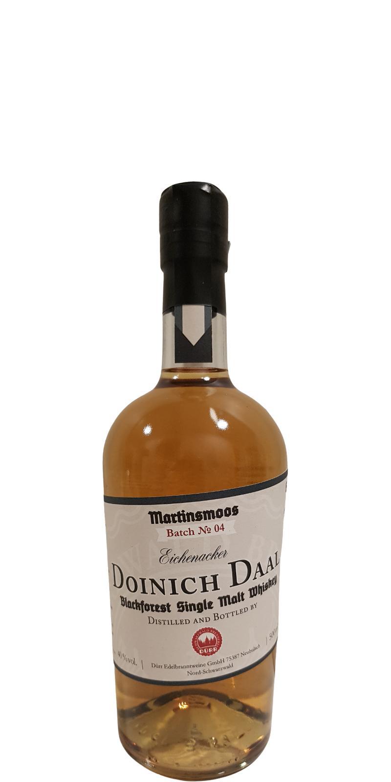 Doinich Daal Eichenacker  Blackforest Single Malt Whiskey