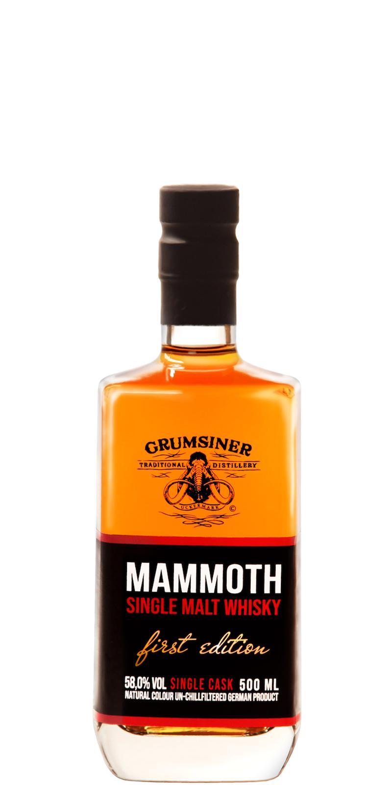 Grumsiner Mammoth  Single Cask - First Edition