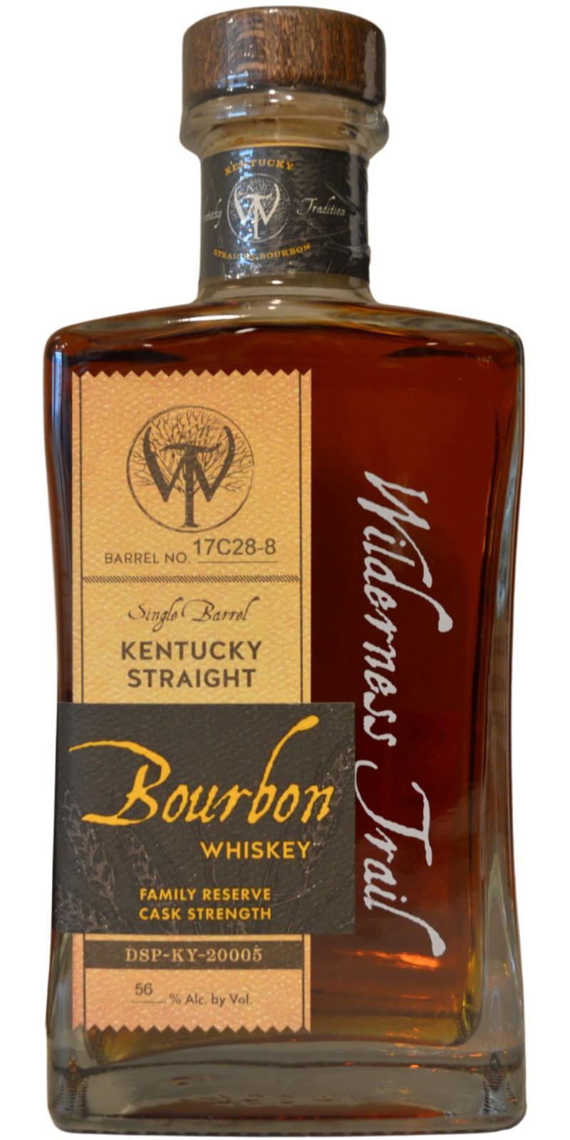 Wilderness Trail Single Barrel Straight Bourbon  Family Reserve Cask Strength