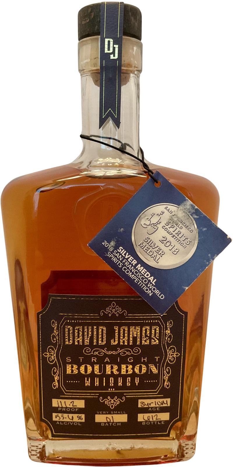 David James 08-year-old  Kentucky Straight Bourbon Whiskey