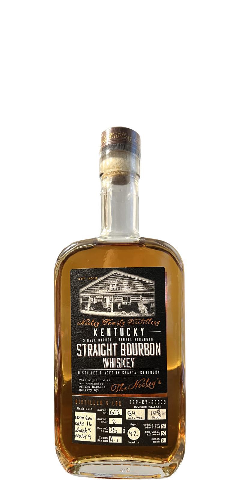 Neeley Family 03-year-old  Four Grain Straight Bourbon Whiskey