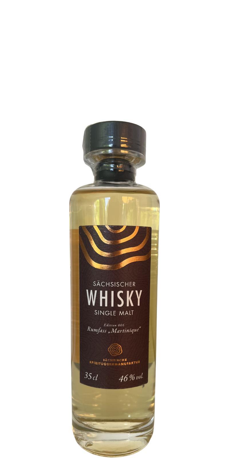 Sächsischer Whisky Rumfass „Martinique“  Edition 006