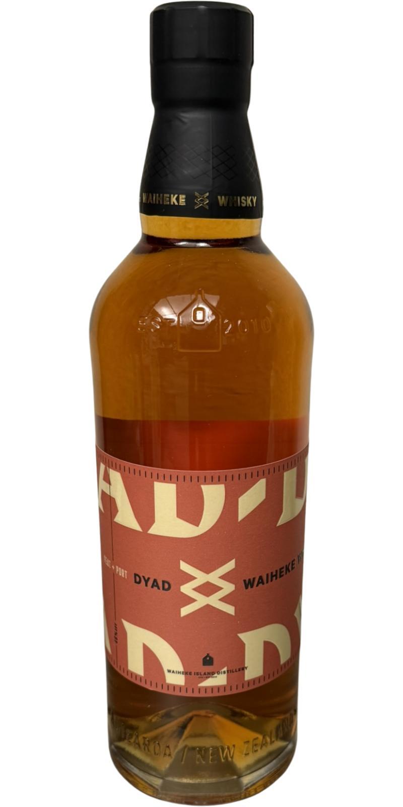 Waiheke Whisky 2018  Peat + Port - DYAD