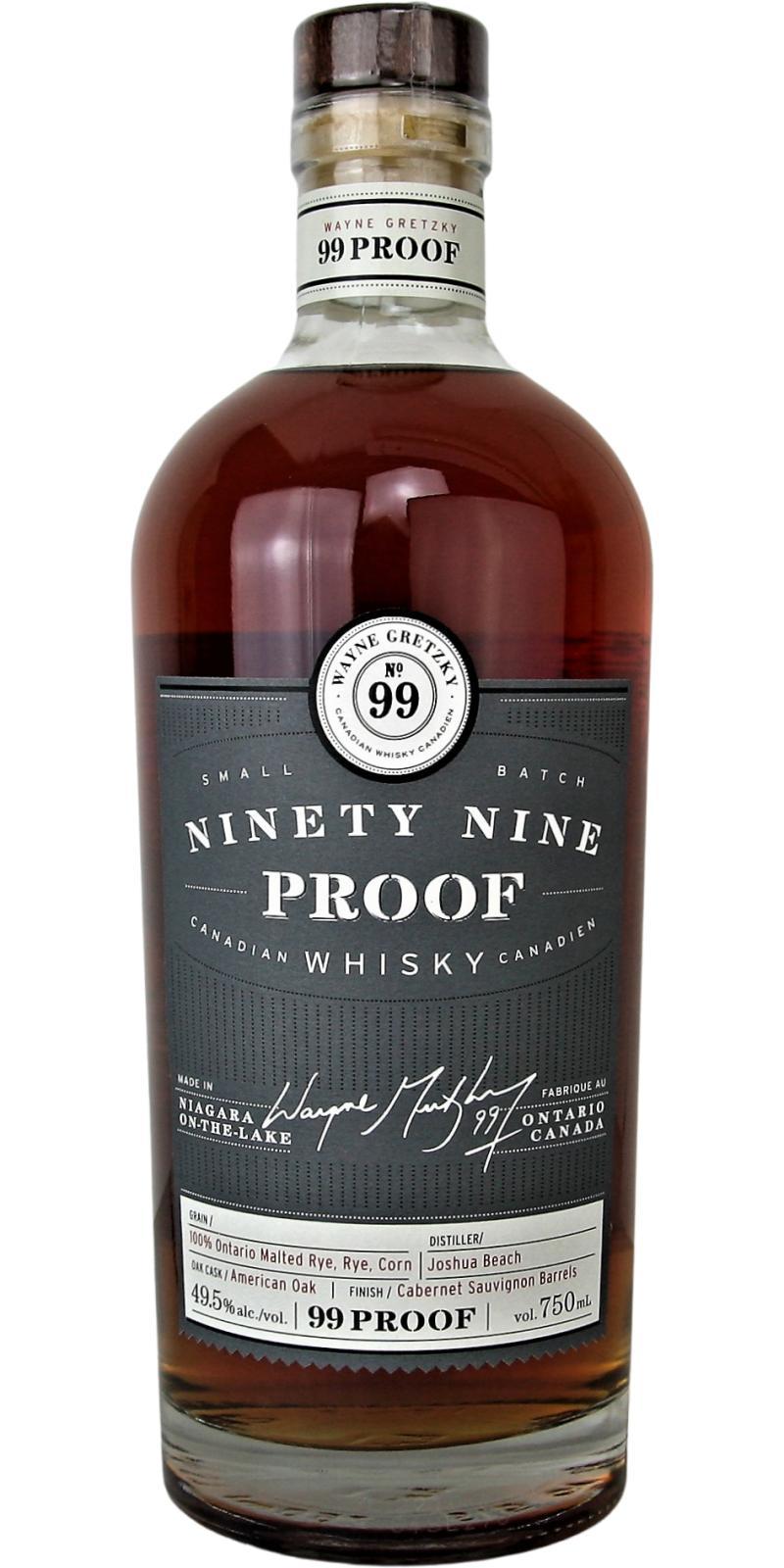 Wayne Gretzky No.99 Ninety Nine Proof  Small Batch