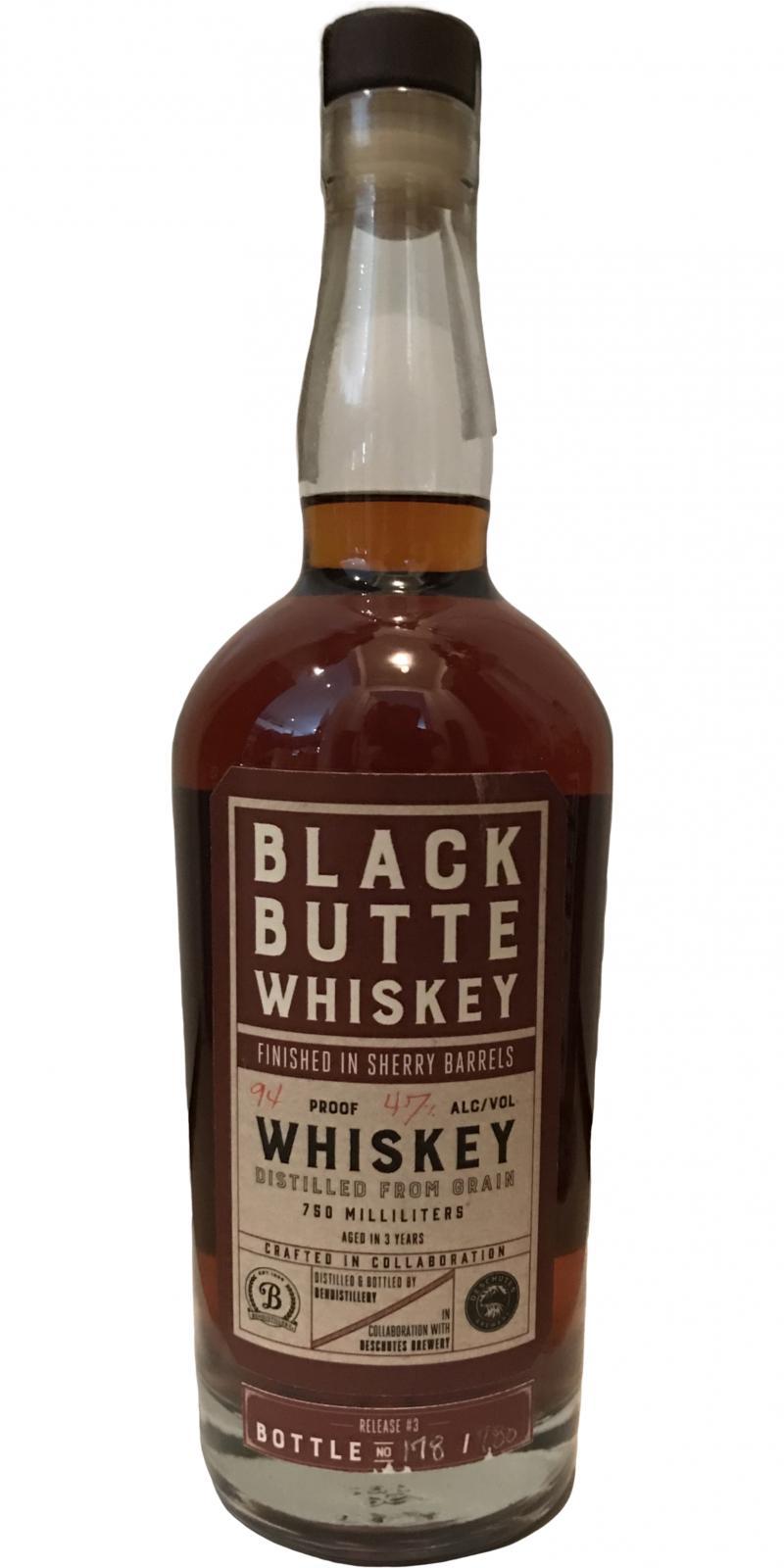 Black Butte Whiskey 03-year-old - Release #3 Finished in Sherry Barrels