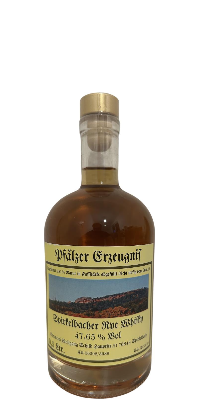 Spirkelbacher Whisky 2016  Rye Whisky