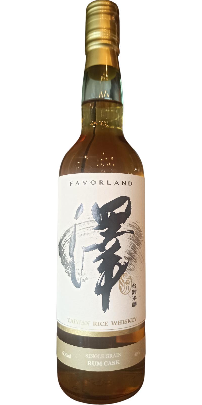 Favorland 02-year-old  Tainan Rice Whiskey