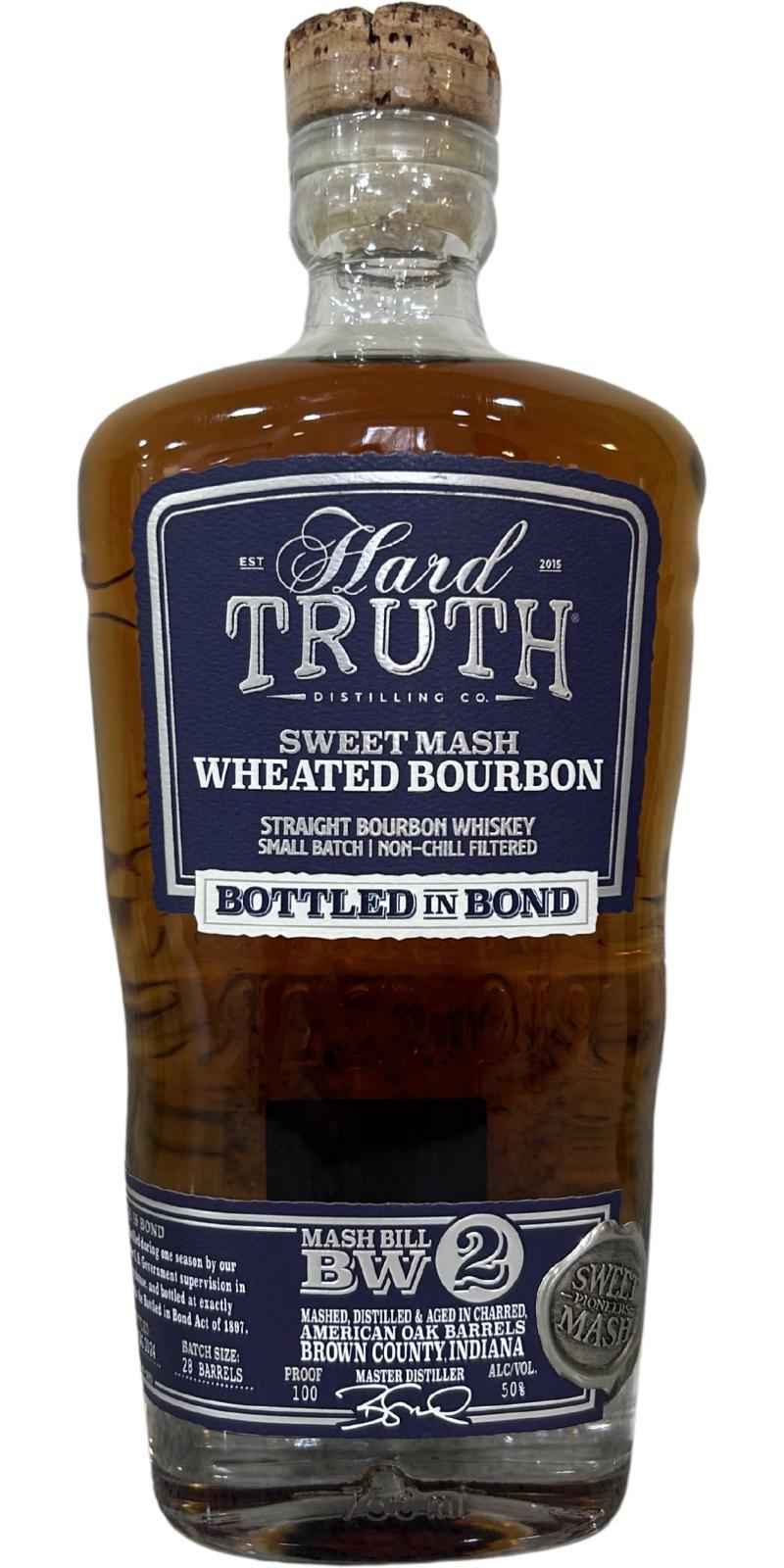 Hard Truth 2019  Sweet Mash Wheated Bourbon - Bottled in Bond