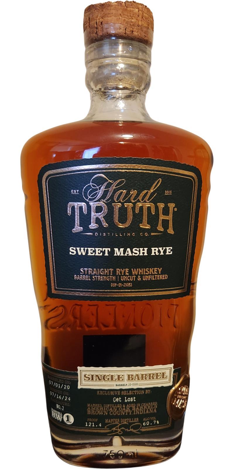Hard Truth 2020  Straight Rye Whiskey