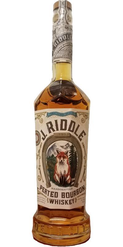 Two James J. Riddle  Peated Bourbon Whiskey