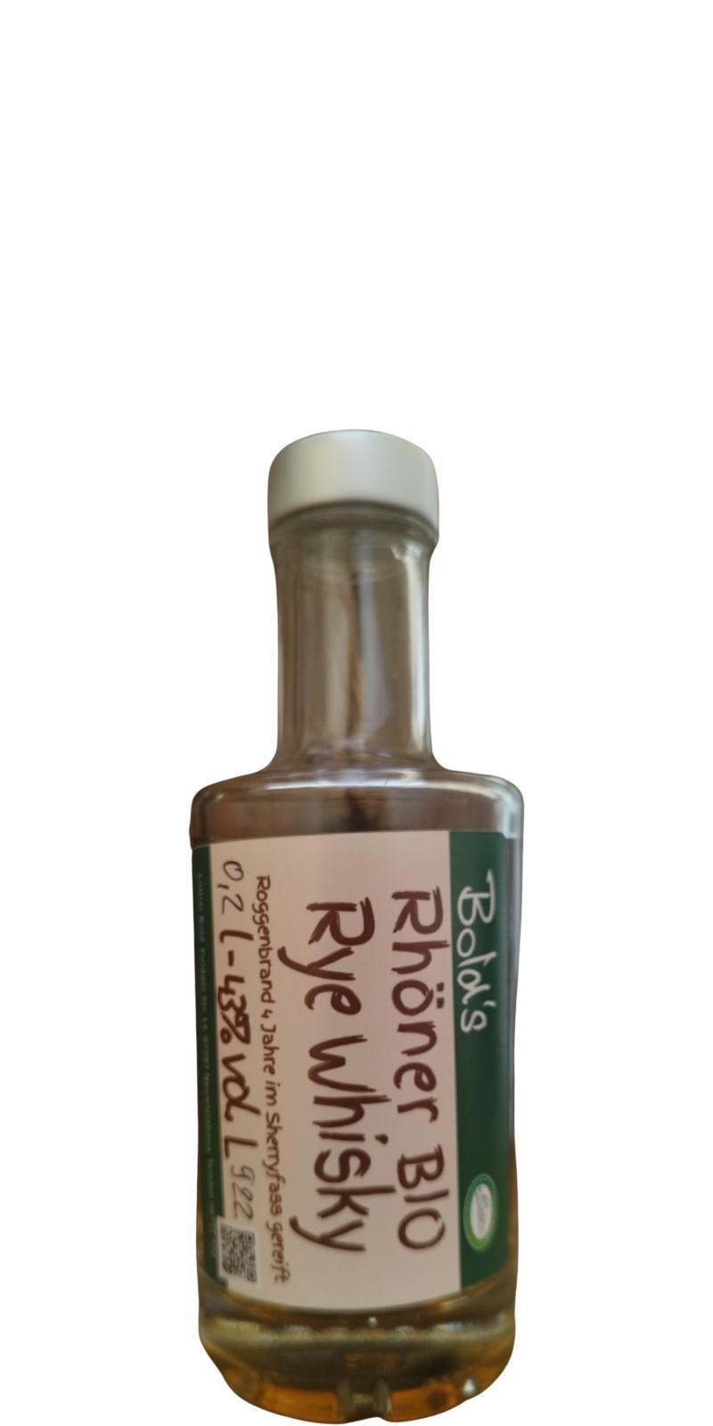 Bold's 04-year-old  Rhöner BIO Rye Whisky