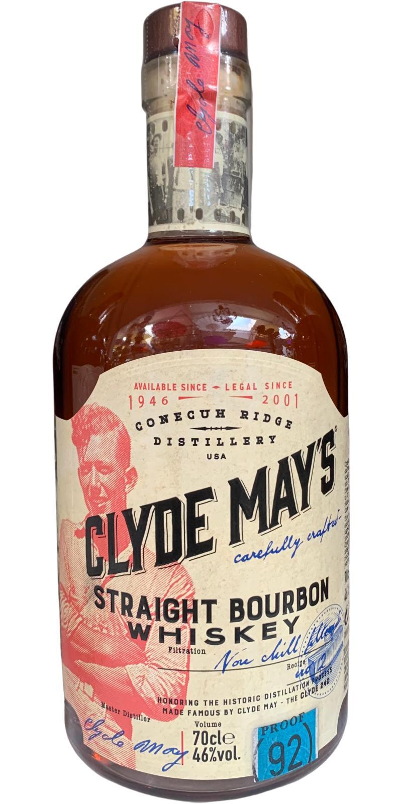 Clyde May's 04-year-old Straight Bourbon Whiskey