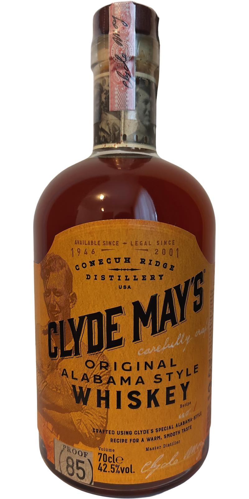 Clyde May's 04-year-old Alabama Style Whiskey