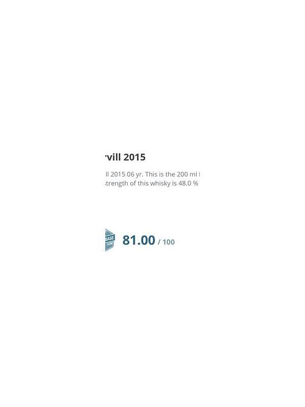 Corvill 2015  Franconian Single Malt Whisky