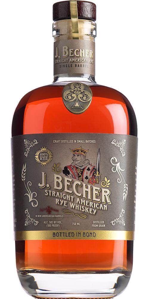 J. Becher Straight American Rye Whiskey  Bottled in Bond