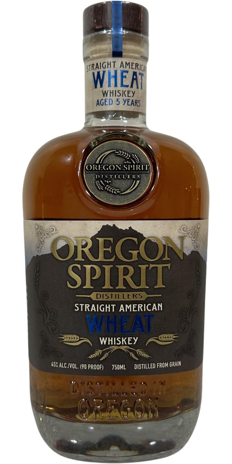 Oregon Spirit 05-year-old  Straight American Wheat Whiskey