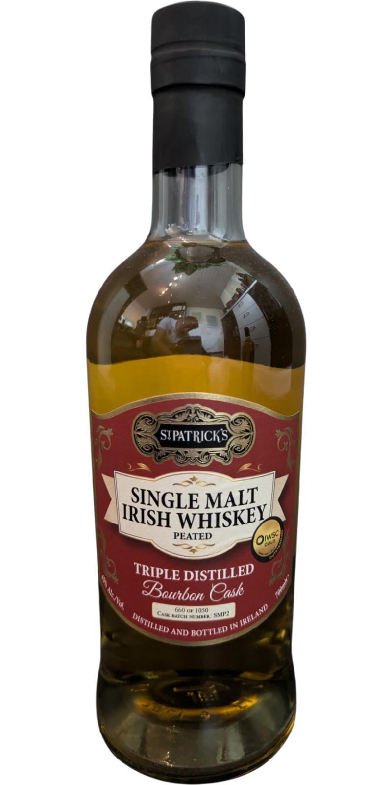 St. Patrick's Peated Single Malt Irish Whiskey  Small Batch Series - Triple Distilled