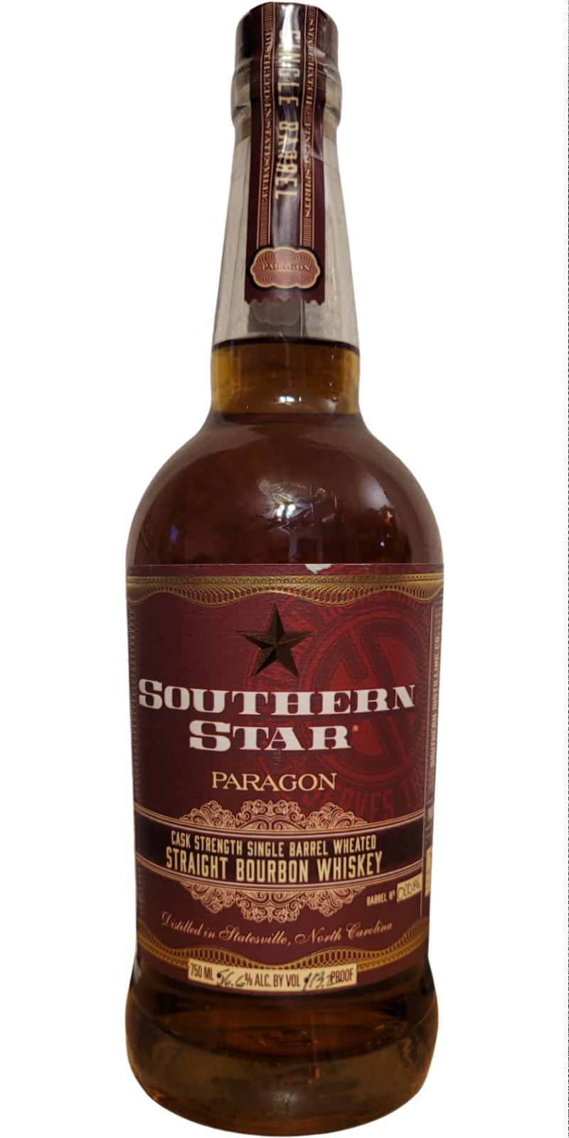 Southern Star Paragon  Cask Strength Single Barrel Wheated Straight Bourbon Whiskey