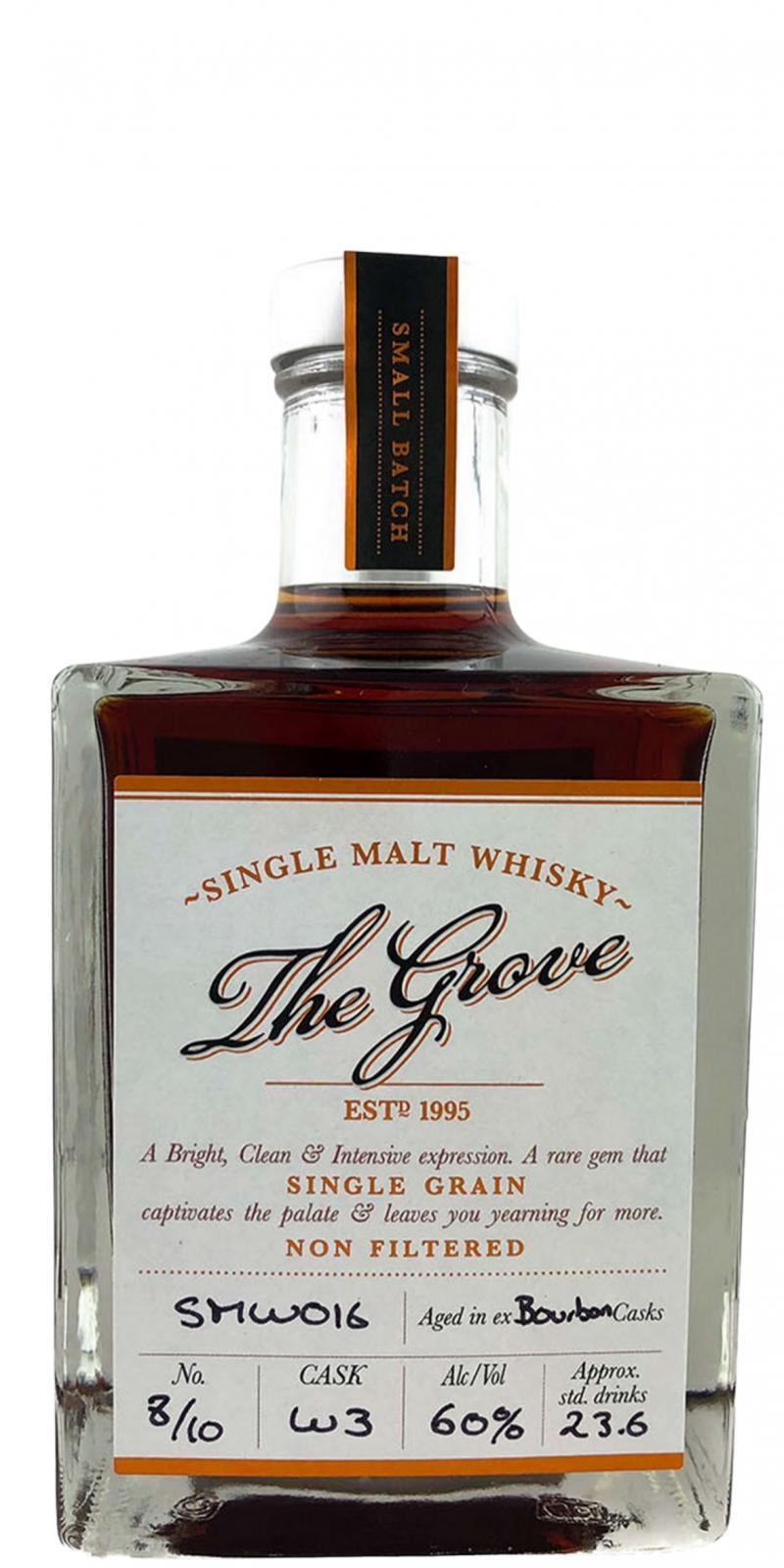 The Grove Single Malt Whisky  Limited Release - SMW016