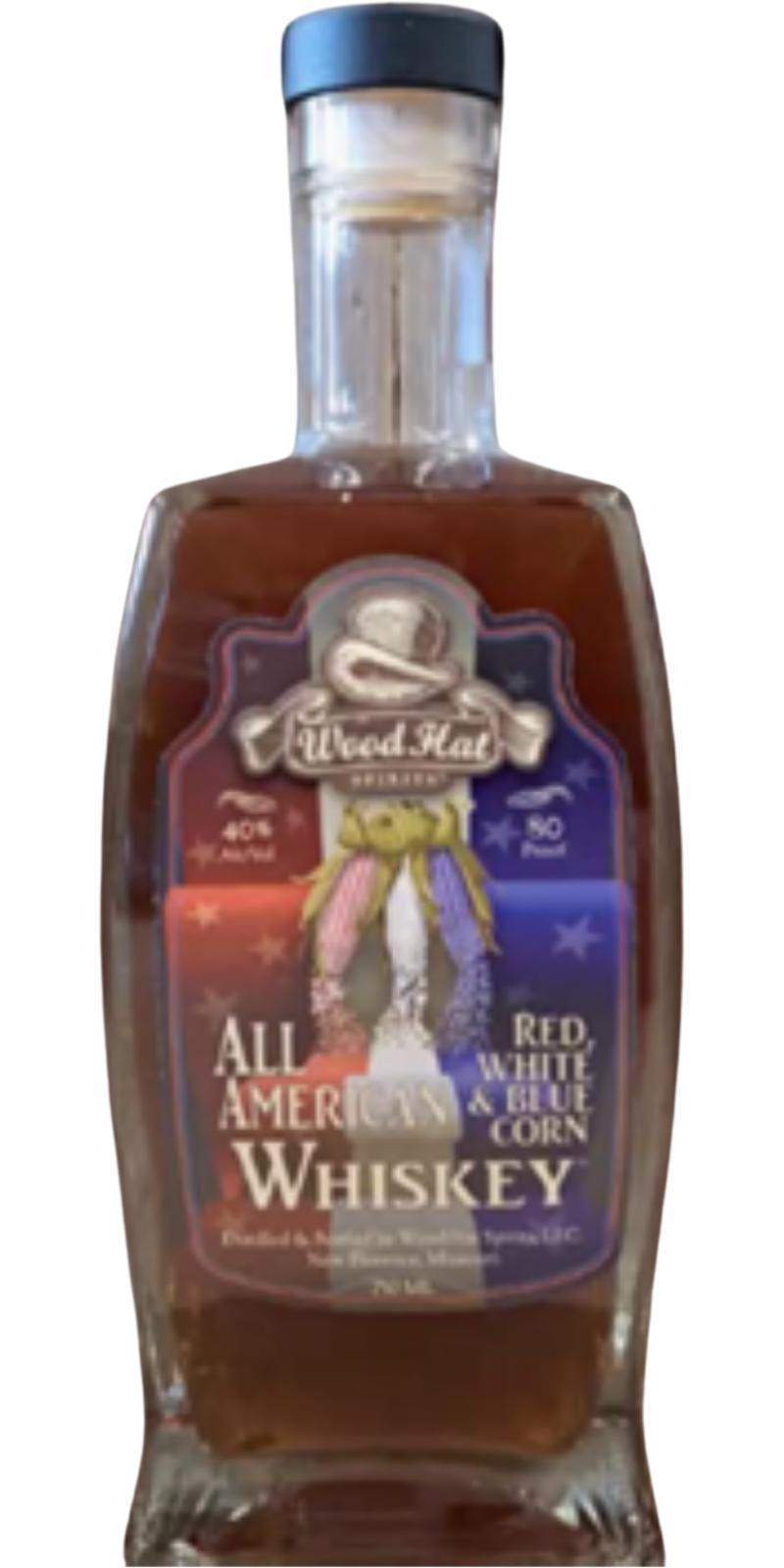 Wood Hat All American Whiskey - Red, White & Blue corn