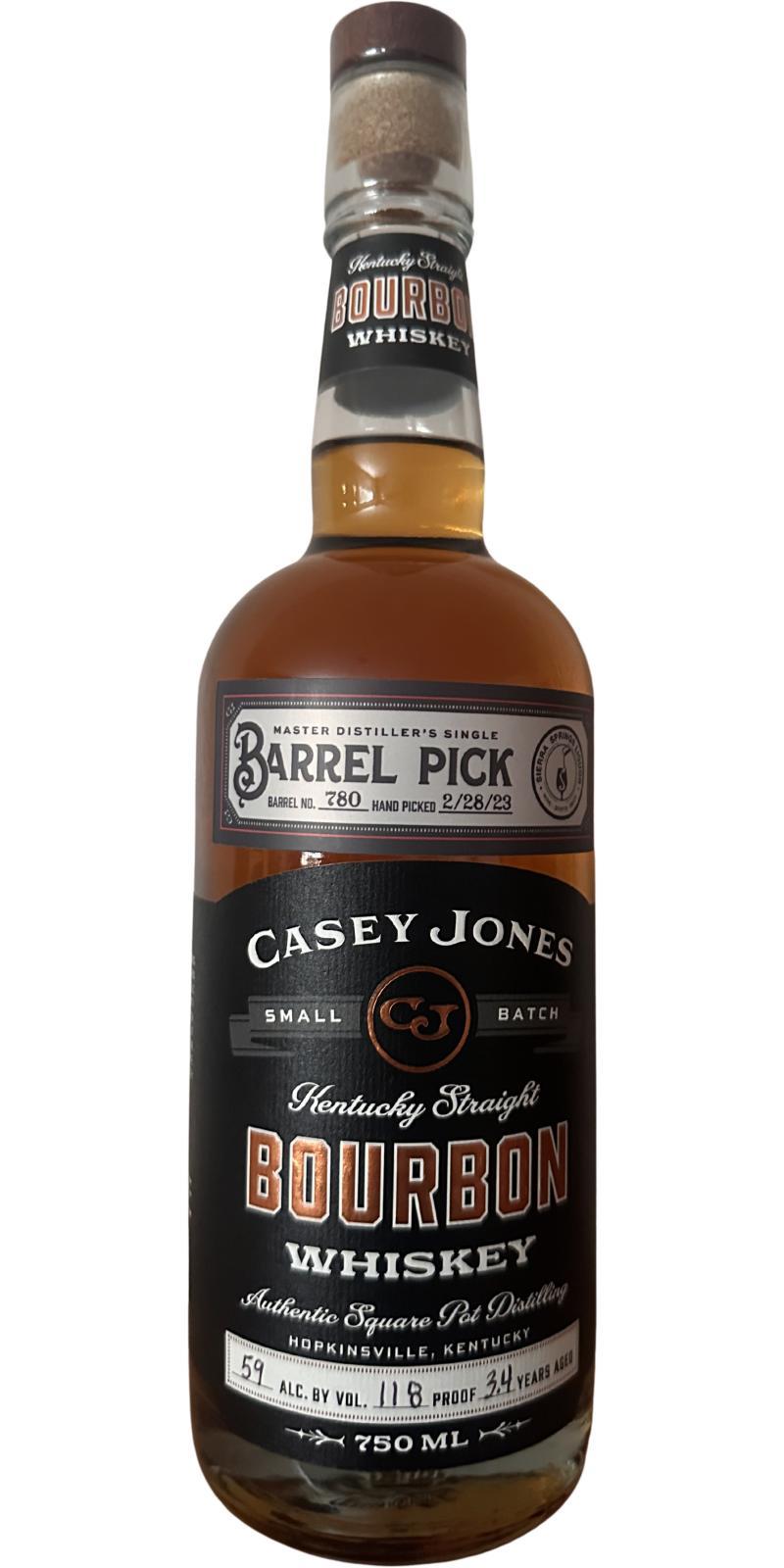 Casey Jones 03-year-old  Rare Batch - Single Barrel Pick