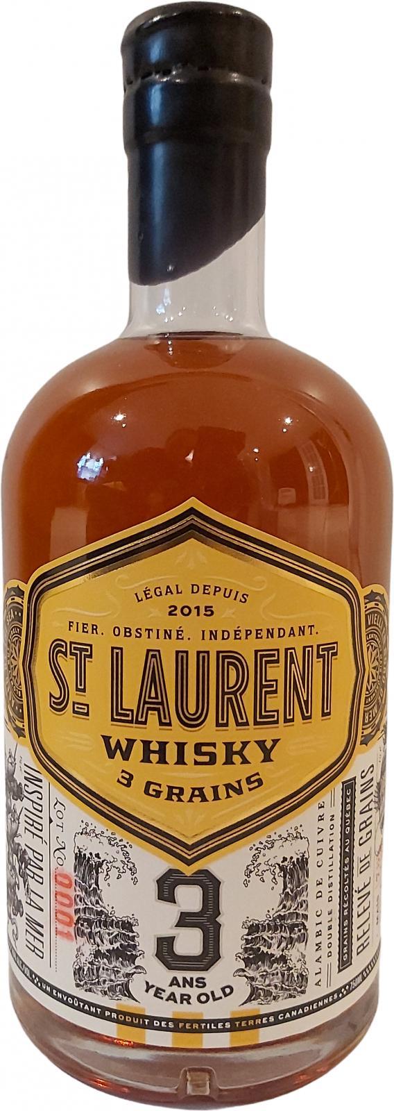 St. Laurent 03-year-old  Whisky 3 Grains