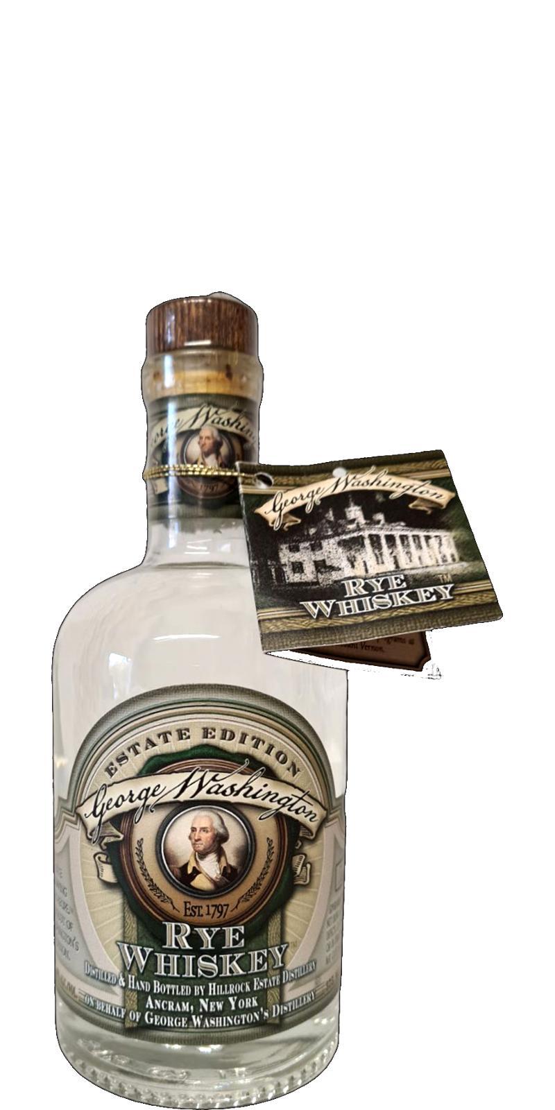 George Washington Estate Edition  Rye Whiskey