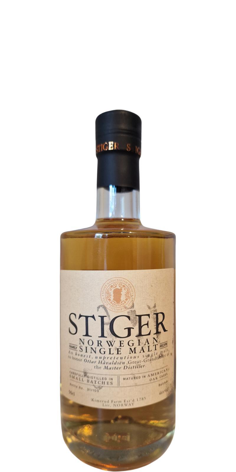 Haavaldsen 01-year-old  Stiger Norwegian Single Malt