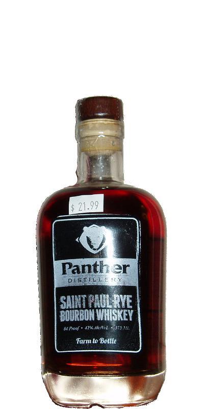 Panther Distillery Saint Paul Rye Bourbon Whiskey