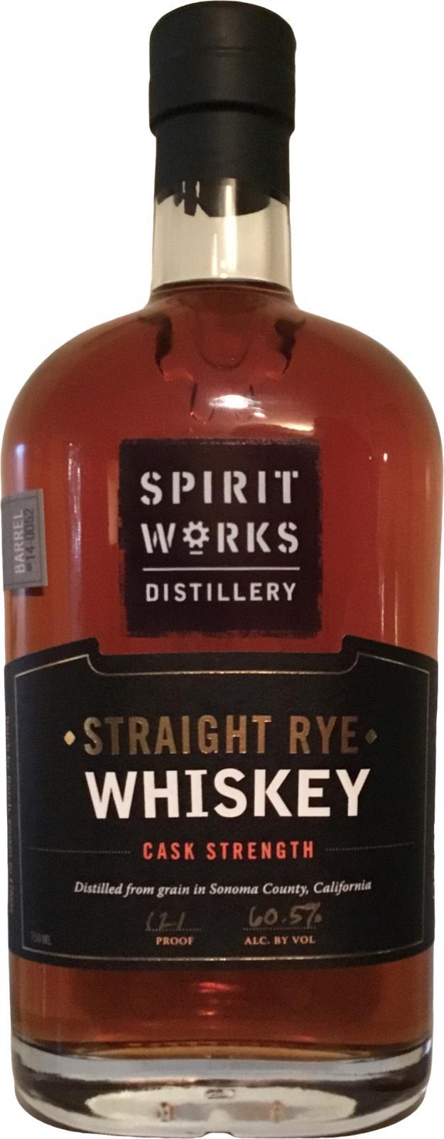 Spirit Works Straight Rye Whiskey  Limited Release
