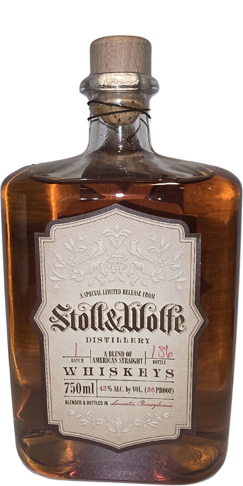 Stoll & Wolfe A blend of American straight whiskeys