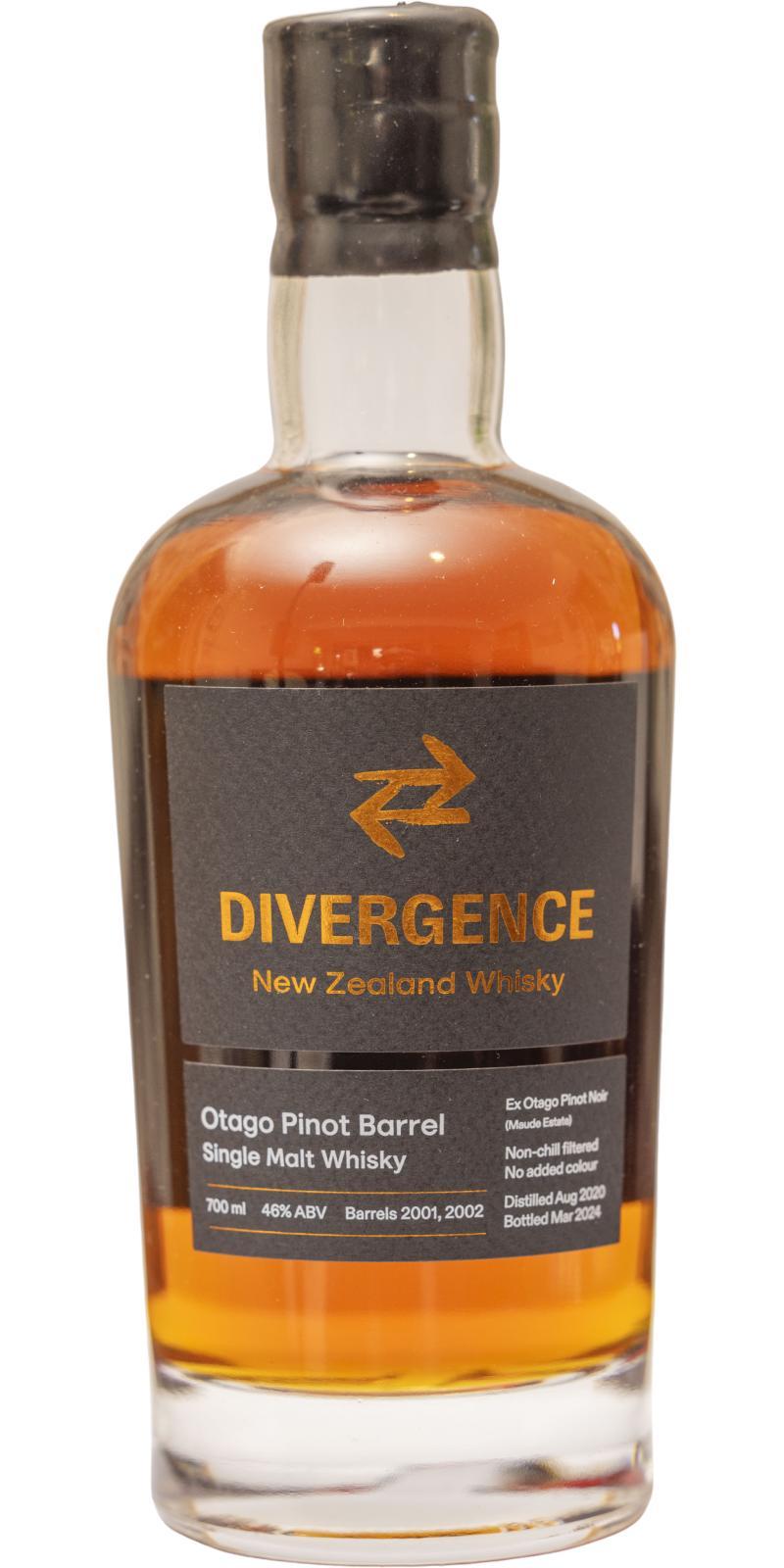 Divergence 2020 Otago Pinot Barrel