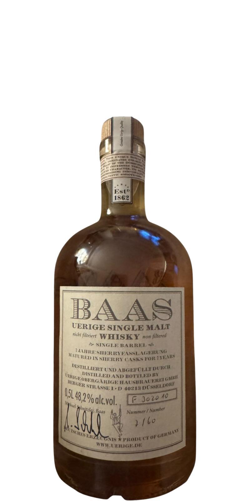 BAAS 07-year-old  Single Barrel