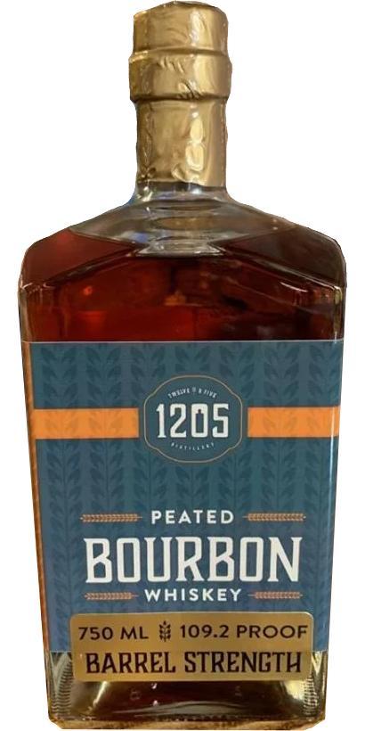 12.05 Peated Bourbon Whiskey  Barrel Strength