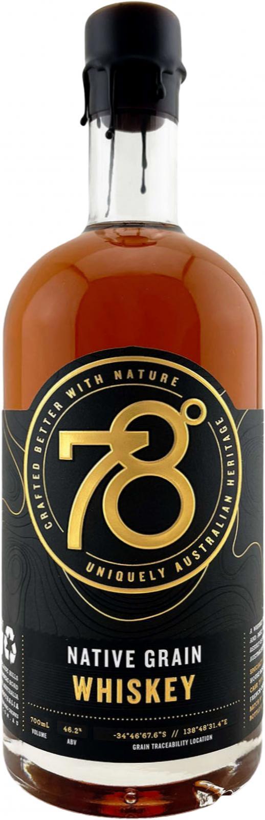 Adelaide Hills 78° Australian Whiskey  Native Grain Whiskey