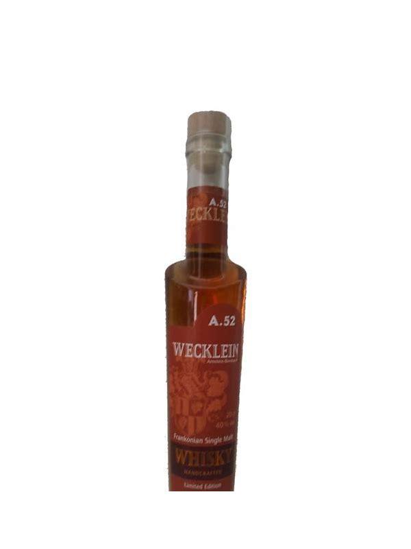 Wecklein A. 52  Frankonian Single Malt Whisky